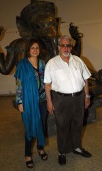 Nohser & Rashna Talati at satish gupta art event in Mumbai on 12th Feb 2013.jpg